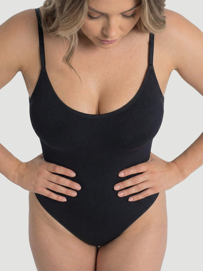 Scoop Neck Bodysuit Shaping Thong