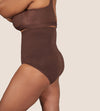 High-Waisted-Shaping-Panty-Brown-Side