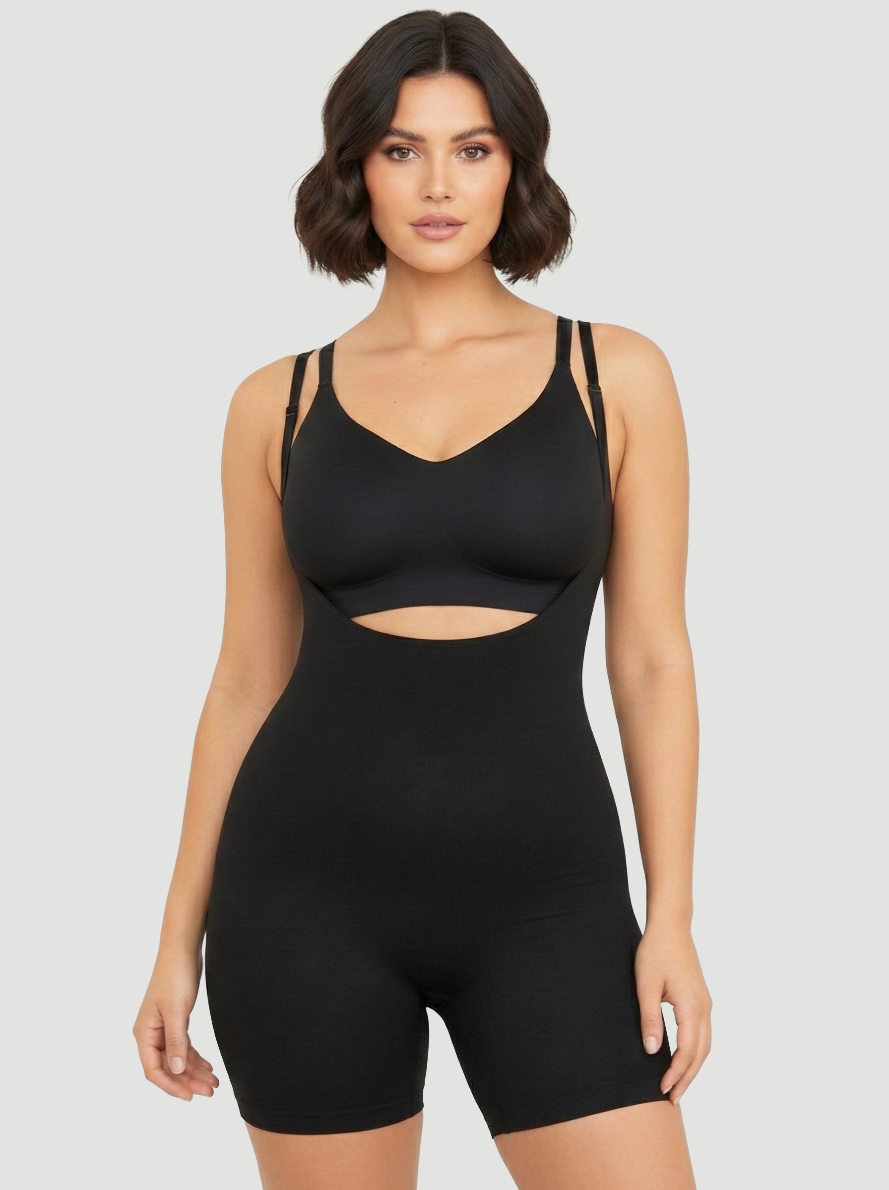 Open Bust Bodysuit Shaping Shorts