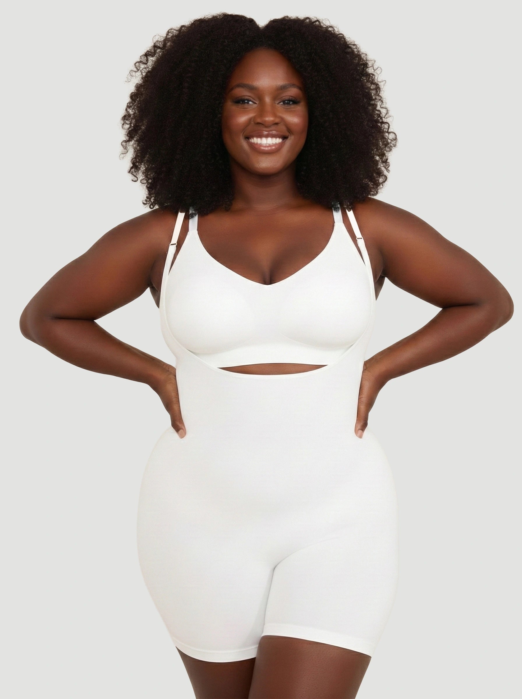 Open Bust Bodysuit Shaping Shorts