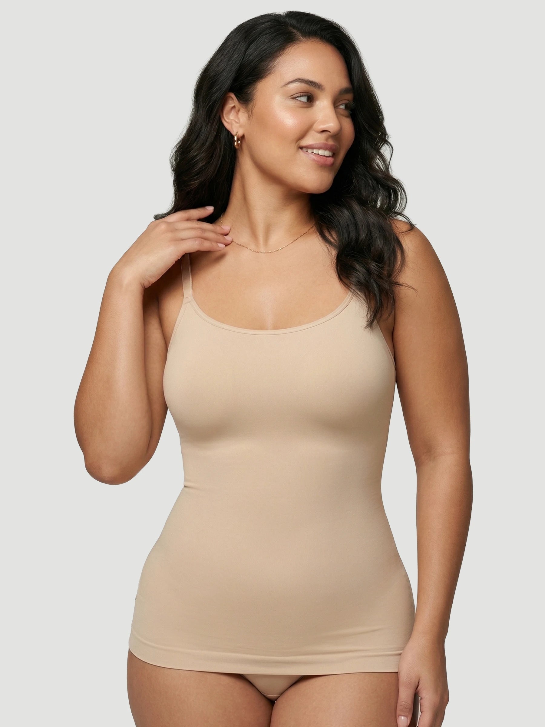 Seamless Shaping Scoop Neck Daily Cami Top