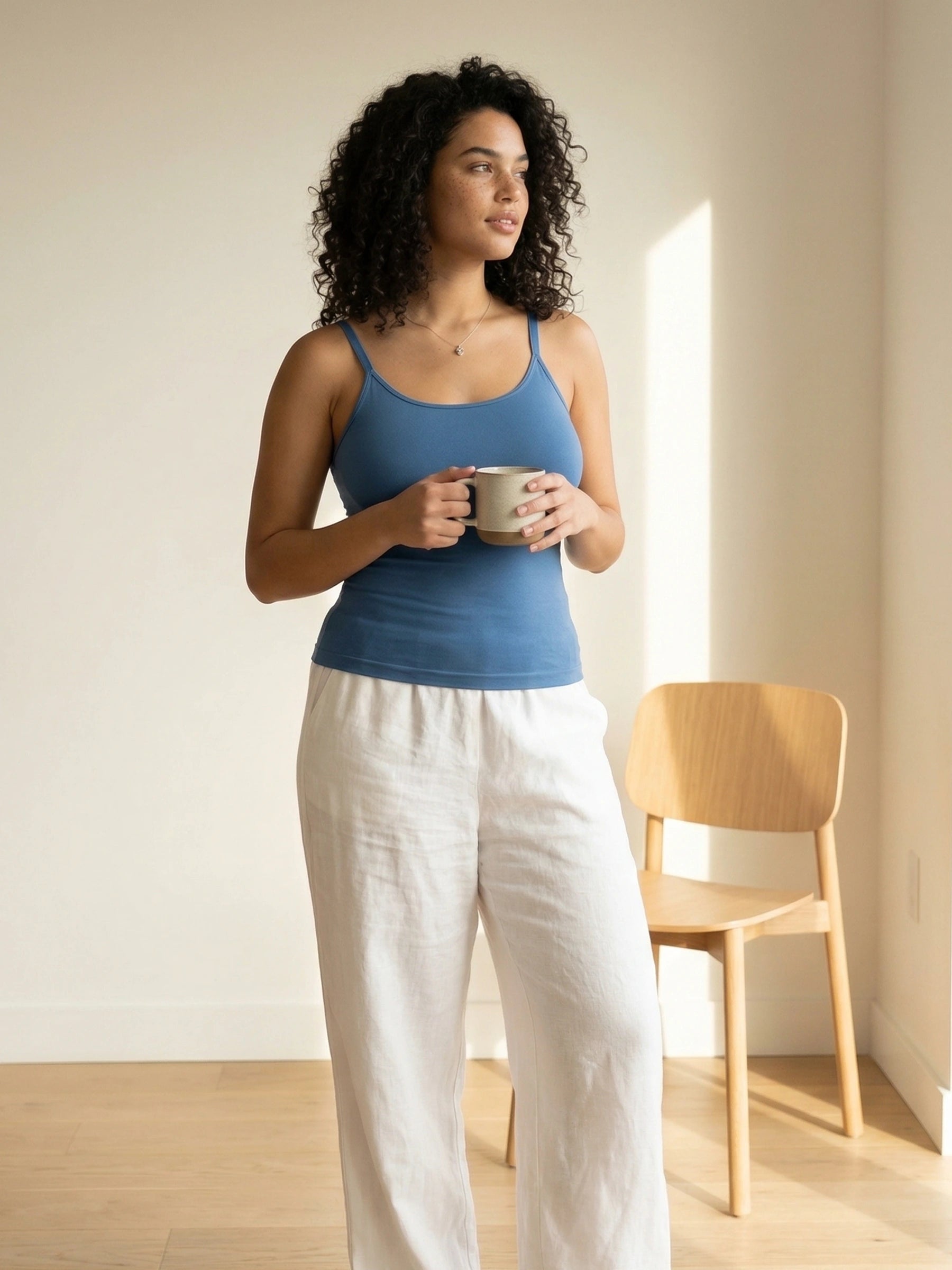 Seamless Shaping Scoop Neck Daily Cami Top