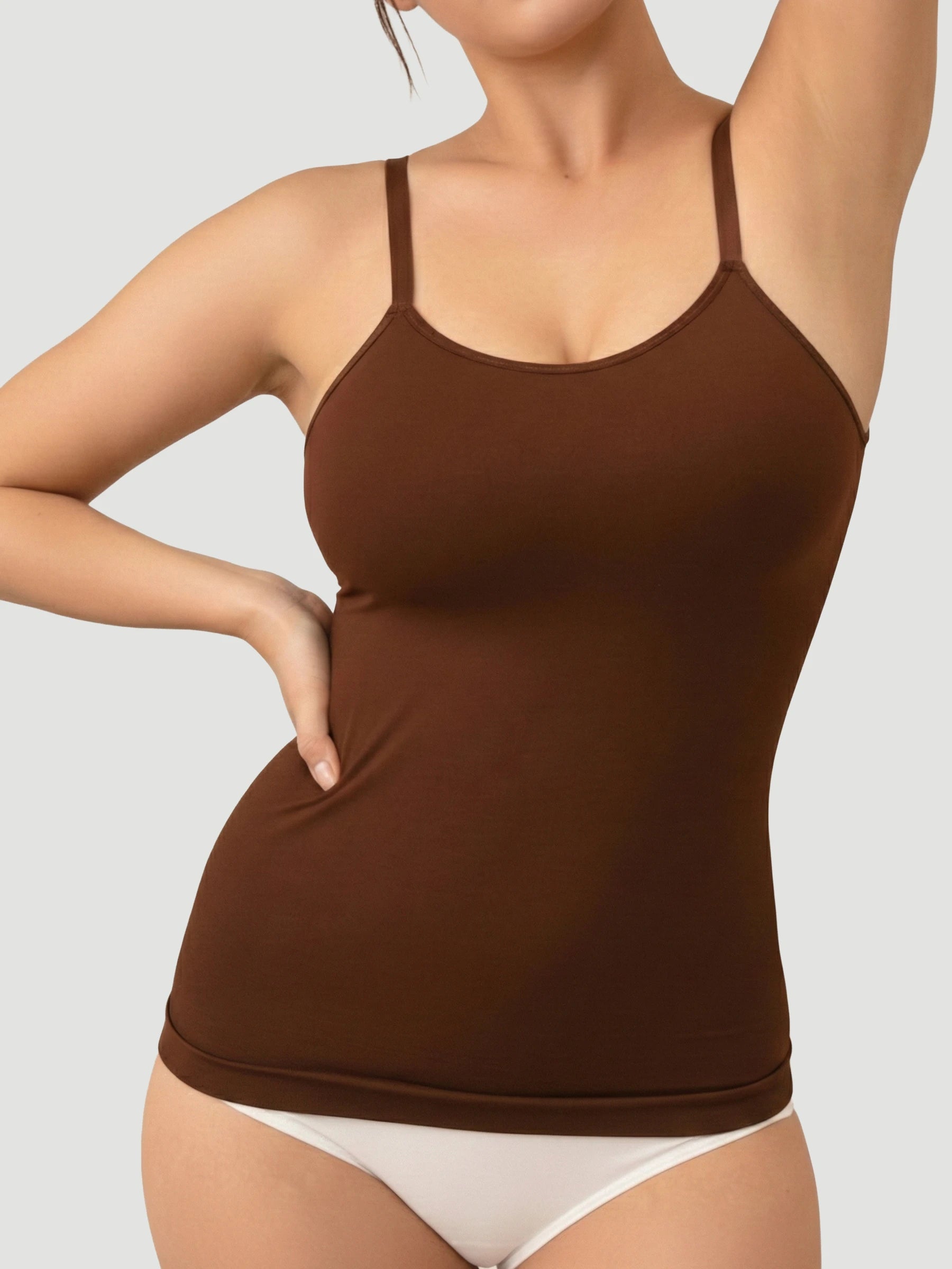 Seamless Shaping Scoop Neck Daily Cami Top