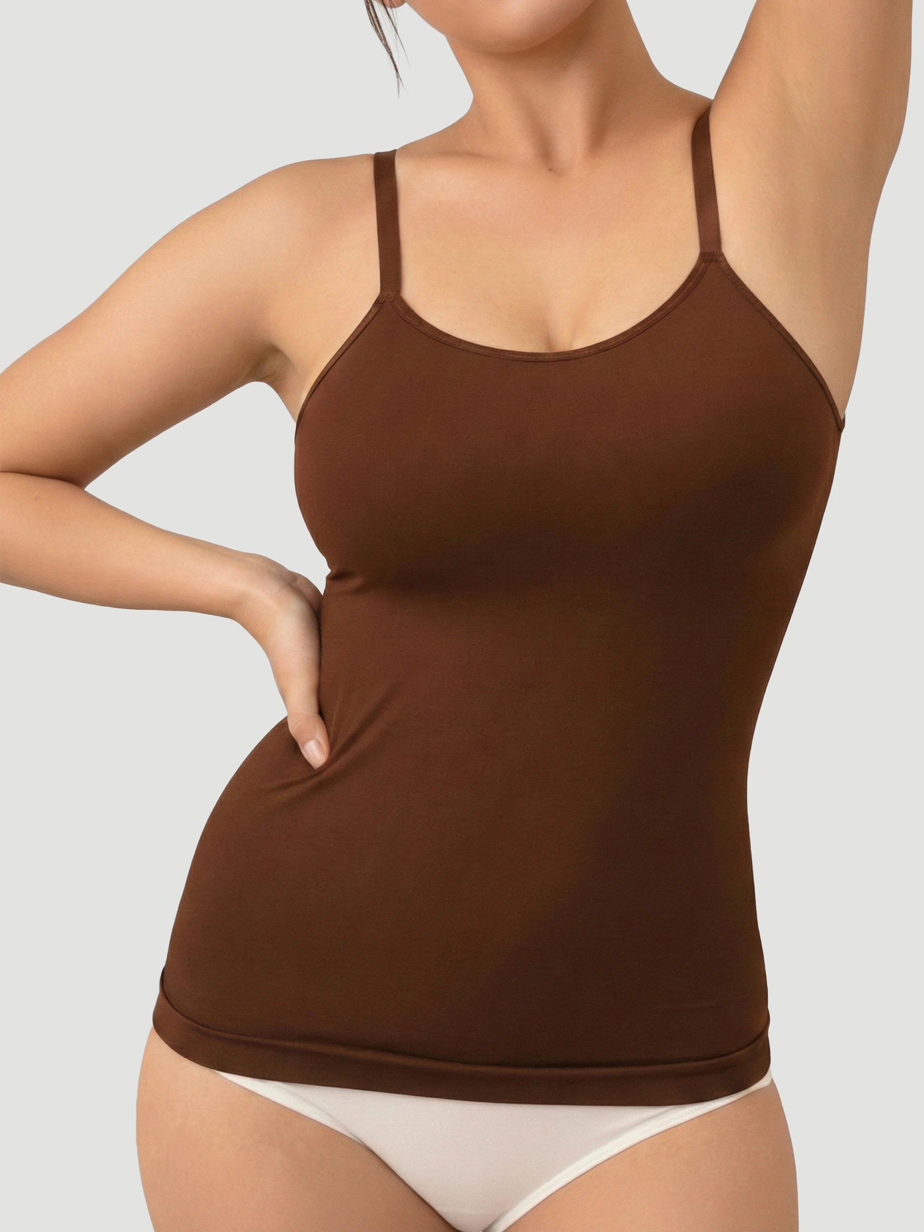 Seamless Shaping Scoop Neck Daily Cami Top