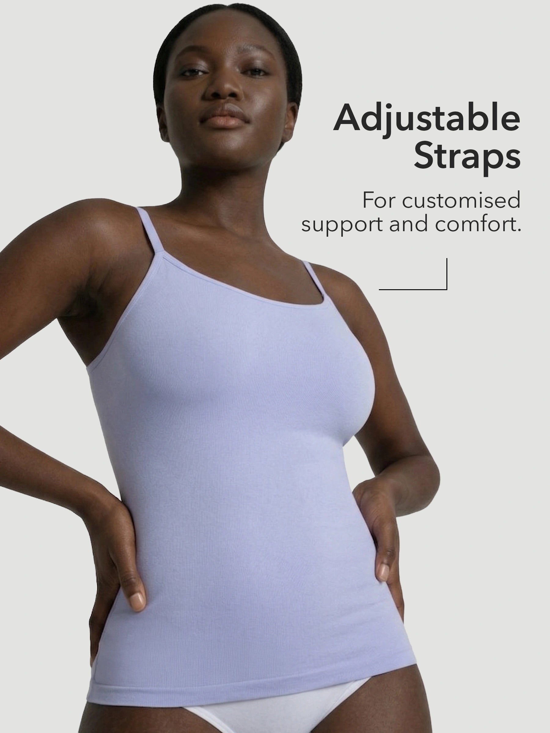 Seamless Shaping Scoop Neck Daily Cami Top