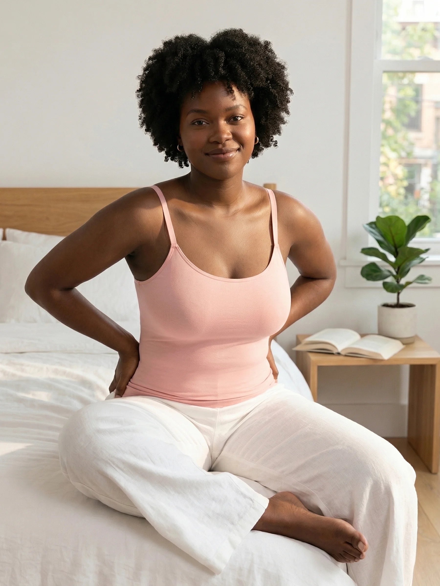Seamless Shaping Scoop Neck Daily Cami Top