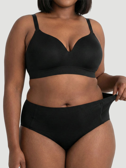 High Waist Seamless Bonded Brief Underwear