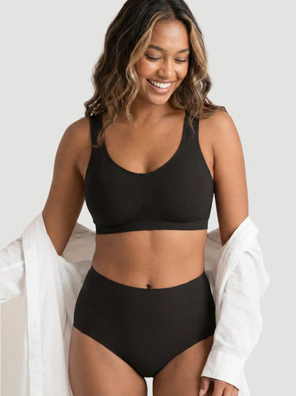 High Waist Seamless Bonded Brief Underwear