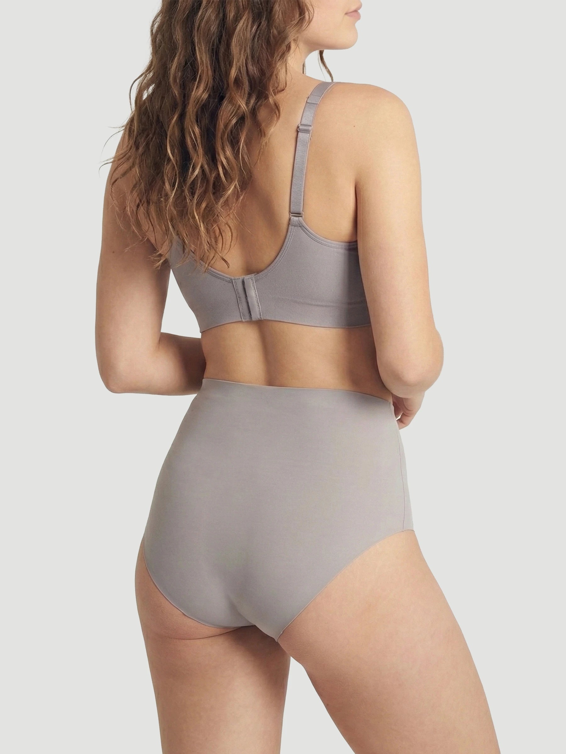 High Waist Seamless Bonded Brief Underwear