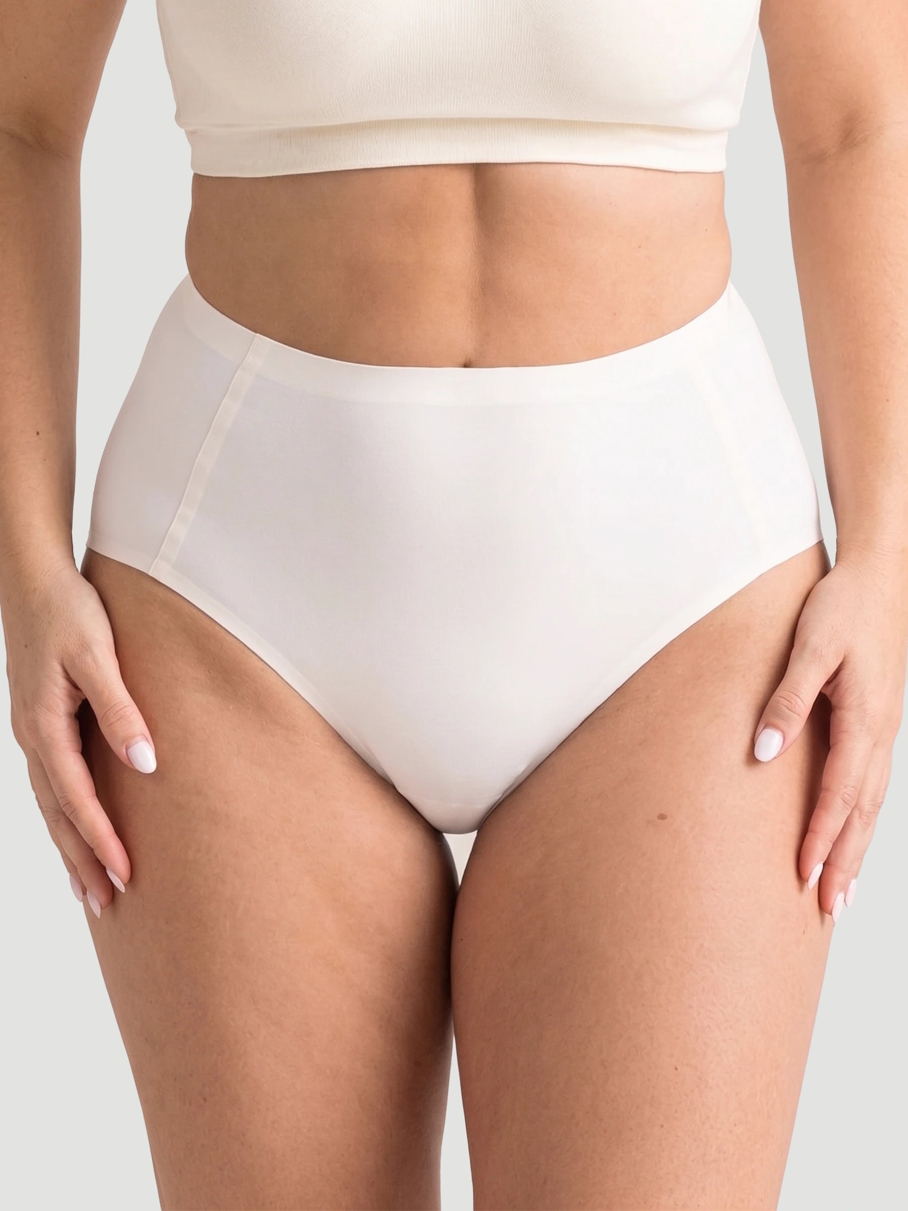High Waist Seamless Bonded Brief Underwear
