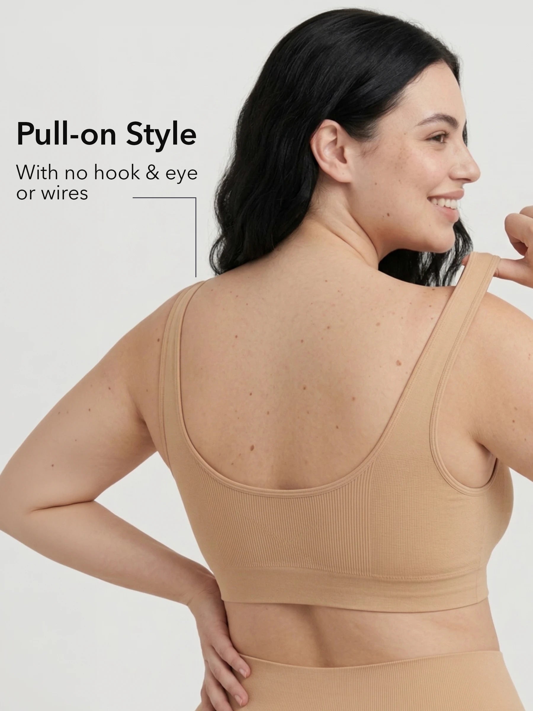 Daily Comfort Throw-on Wirefree Bra (A-FF Cup)
