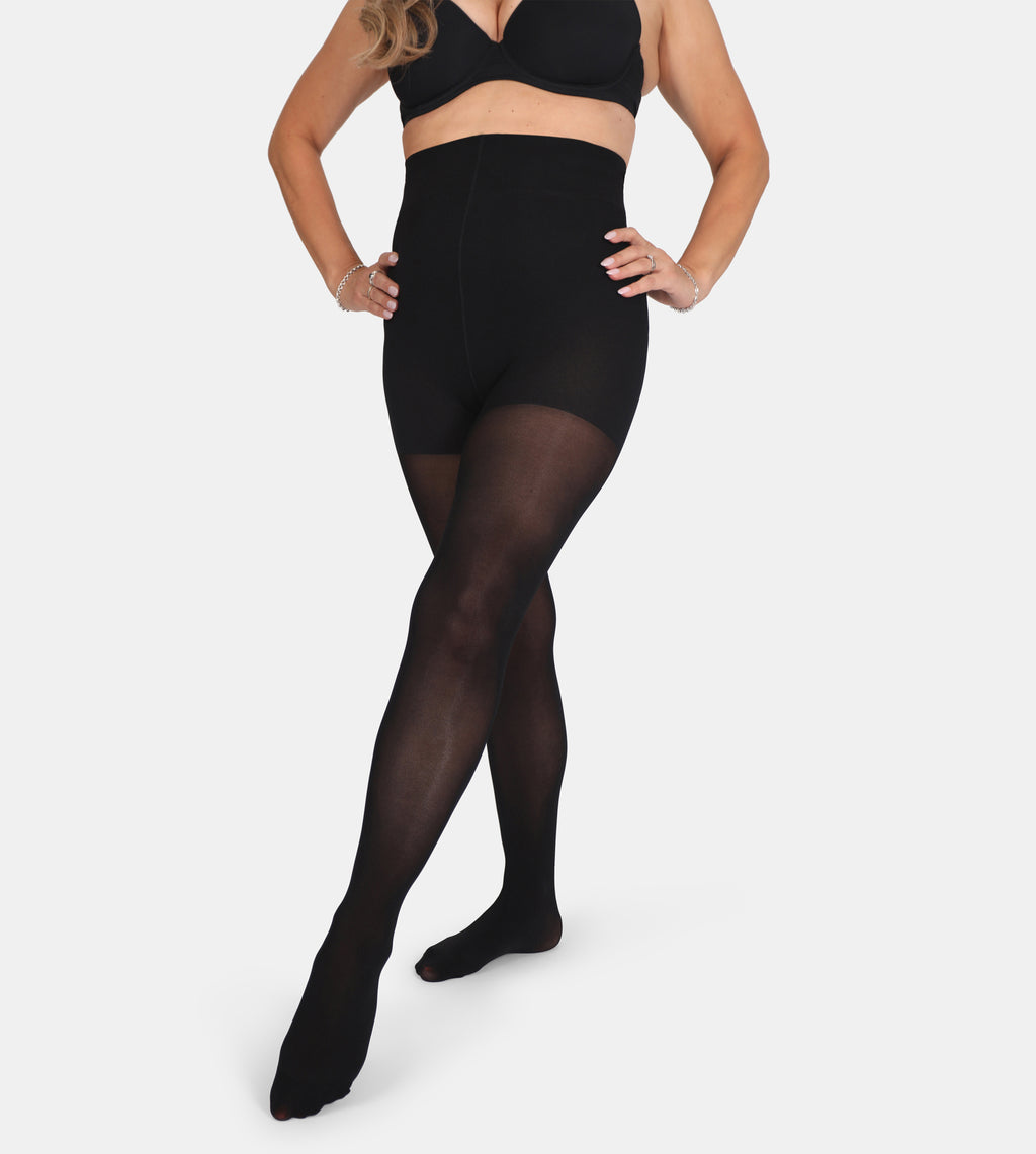 Buy SPANX® High Waisted Thigh Shaping Black Tights from the Next
