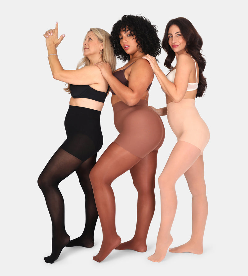 Conturve 40 Denier Tear-proof Shaping Tights 3 Pack - QVC UK