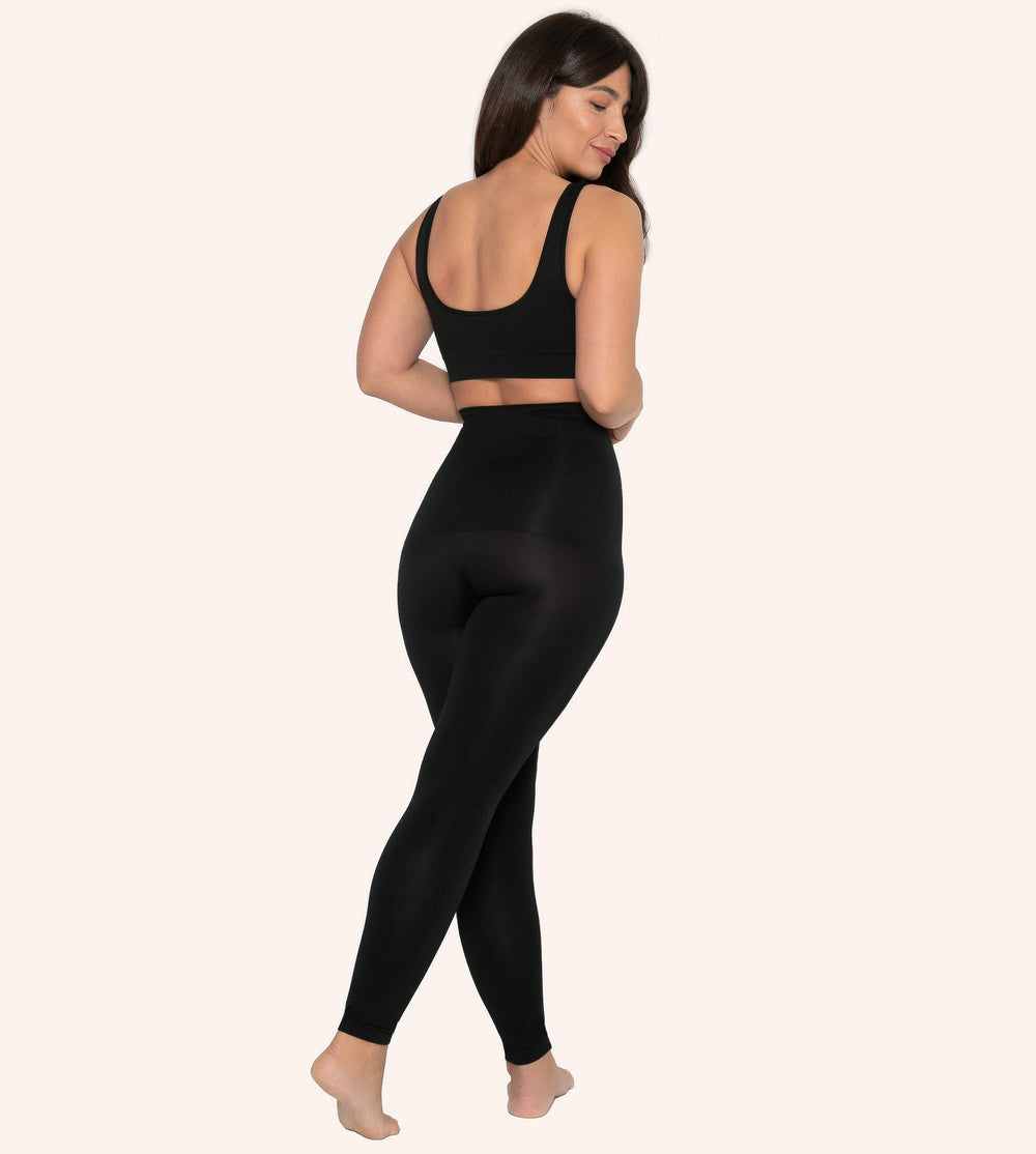 High-Waisted-Shaping-Leggings-Black-Back