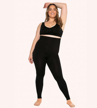 High-Waisted-Shaping-Leggings-Black-Front