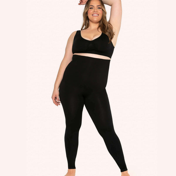 Conturve High Waisted Medium Compression Shapewear Leggings for Women,  Black, S : : Clothing, Shoes & Accessories