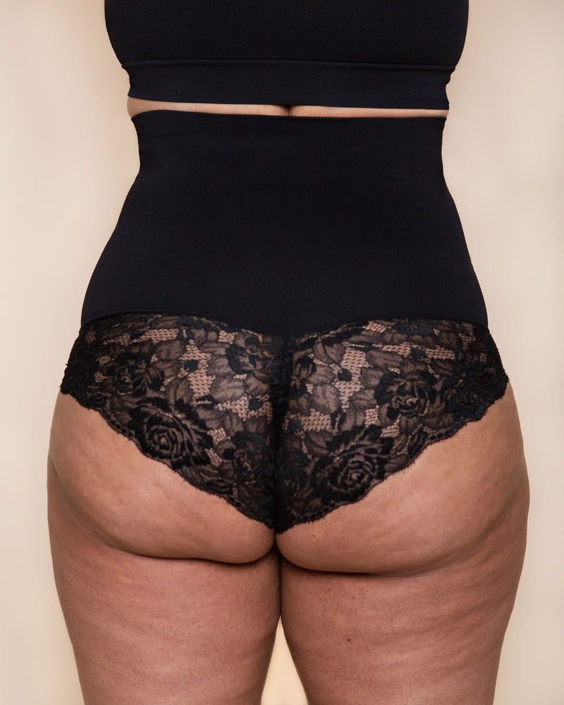 Conturve  High Waisted Shaping Lace Panty